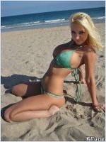 Molly Cavalli on the beach
